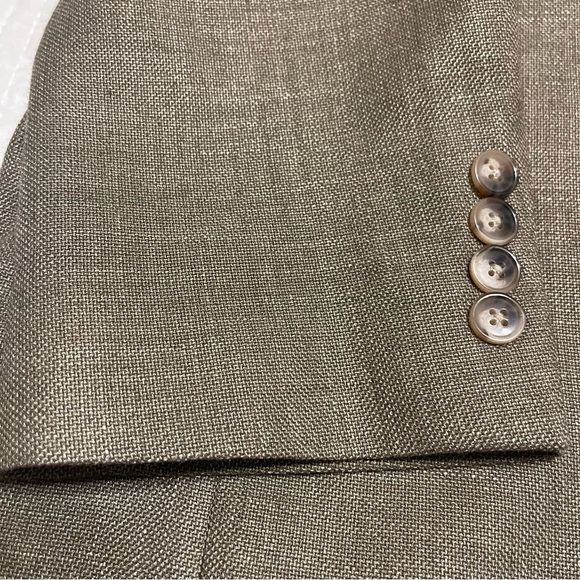 Lauren Ralph Lauren Men's Blazer Jacket Linen Blend Tan Brown Size 46R - Picture 8 of 16